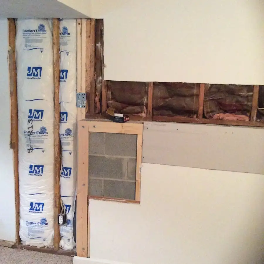 Wall insulation replacement during Contents Cleaning & Restoration in Richmond